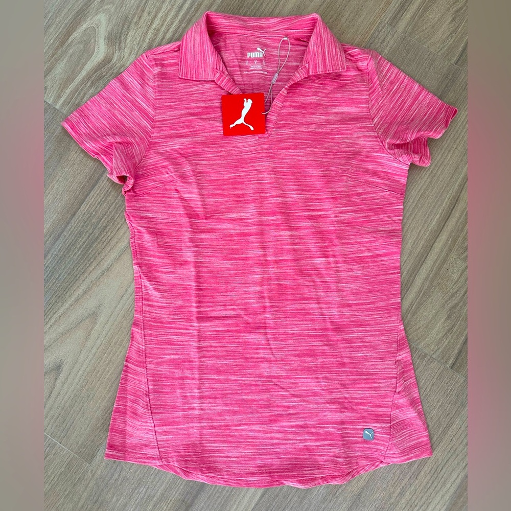 Puma W Heather Slub Polo